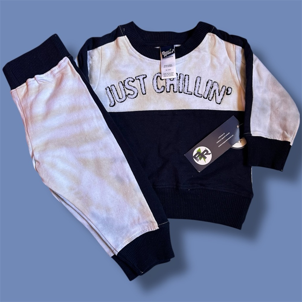 Baby Boy Tie Dye Set size 12 months (new with small defect)